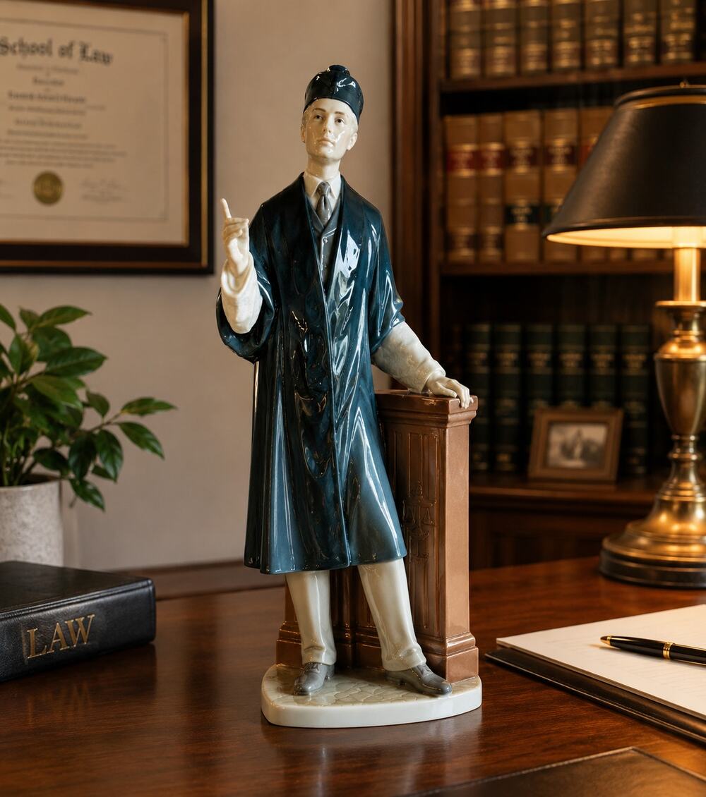 Lladró #4908 The Barrister Lawyer Attorney Figurine Salvador Furió Spain